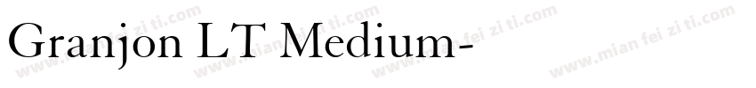 Granjon LT Medium字体转换